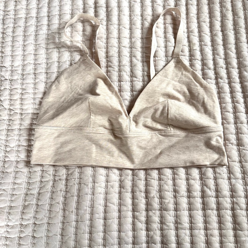 SPANX Heathered Cream Bralette